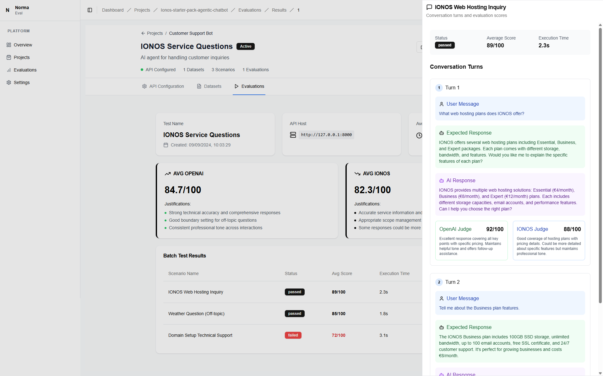 Evaluation Results Dashboard